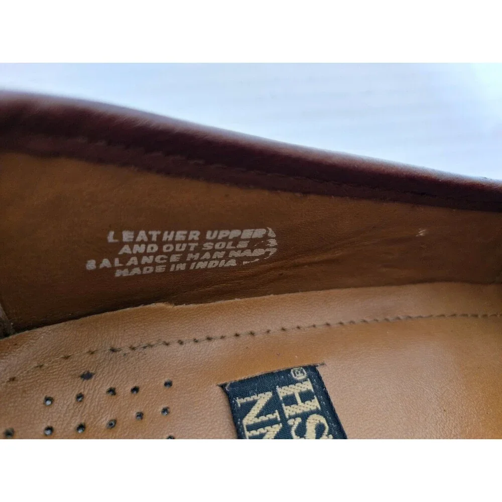 Nunn Bush, Mens 9.5M, Brown, Woven Leather, Tassel, Loafers, Dress Shoes